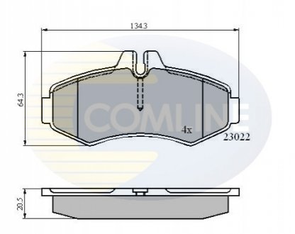 CBP0480 Comline - Гальмівні колодки до дисків