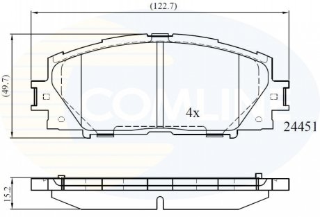 CBP06014 Comline - Гальмівні колодки до дисків