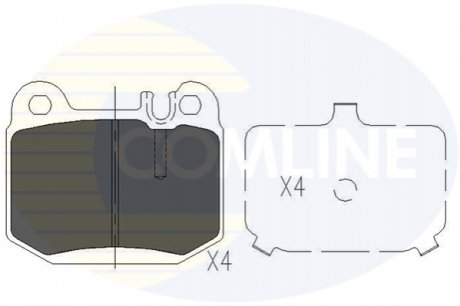 - Гальмівні колодки до дисків Comline CBP06025 (фото 1)