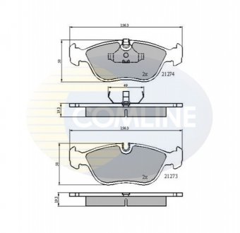 CBP0719 Comline - Гальмівні колодки до дисків