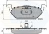 Гальмівні колодки, дискове гальмо (набір) Comline CBP0737 (фото 1)