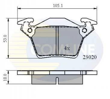 CBP0888 Comline - Гальмівні колодки до дисків