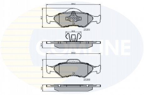 CBP0899 Comline - Гальмівні колодки до дисків