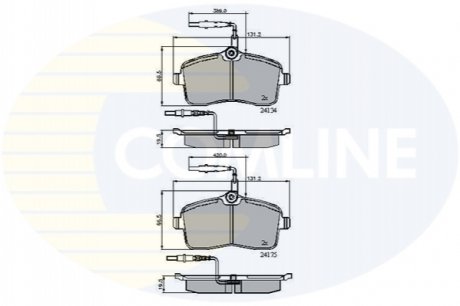 CBP11250 Comline - Гальмівні колодки до дисків