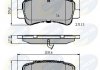 Гальмівні колодки (набір) Comline CBP12105 (фото 1)