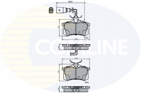 CBP1797 Comline - Гальмівні колодки до дисків