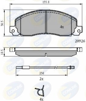 CBP21048 Comline - Гальмівні колодки до дисків