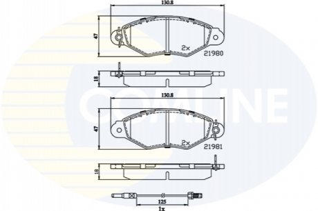 Comline - Гальмівні колодки до дисків Comline CBP2485 (фото 1)