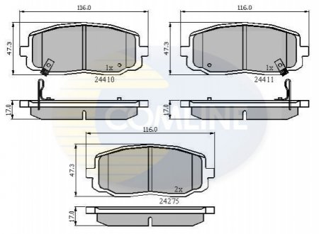 Comline - Гальмівні колодки до дисків Comline CBP31319 (фото 1)