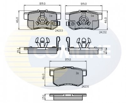 - Гальмівні колодки до дисків Comline CBP31736 (фото 1)