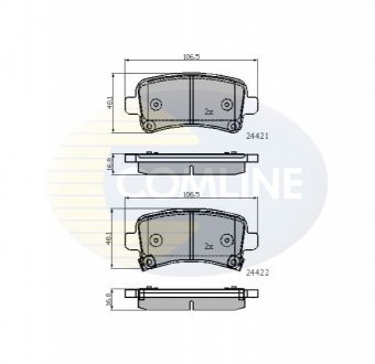 - Гальмівні колодки до дисків Comline CBP31795 (фото 1)