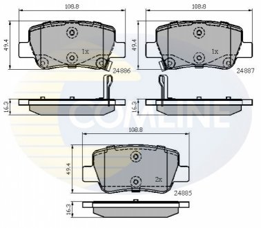 Comline - Гальмівні колодки до дисків Comline CBP32026 (фото 1)