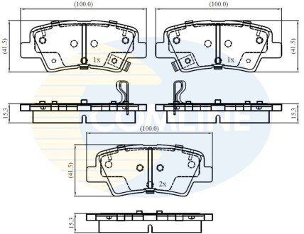 Comline - Гальмівні колодки до дисків Comline CBP32161 (фото 1)