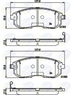 Comline - Гальмівні колодки до дисків Comline CBP32202 (фото 1)