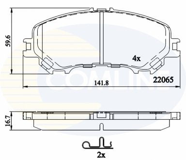 Comline - Гальмівні колодки до дисків Comline CBP32304 (фото 1)