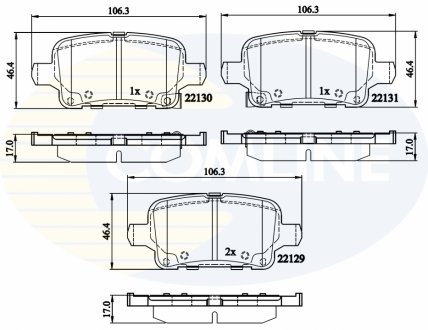 Comline - Гальмівні колодки до дисків Comline CBP32307 (фото 1)