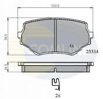 CBP3475 Comline - Гальмівні колодки до дисків