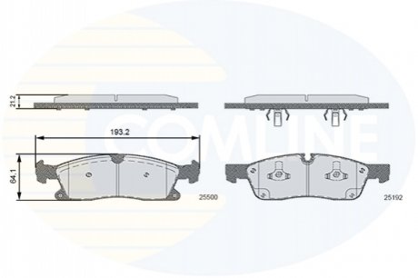 CBP36133 Comline - Гальмівні колодки до дисків CBP36133