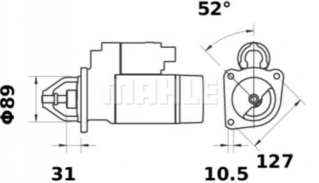 Гвинт шестерні колінвала Contitech MS44 (фото 1)