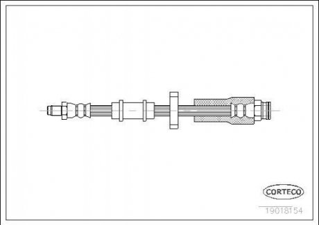 Шланг гальмівний CORTECO 19018154 (фото 1)