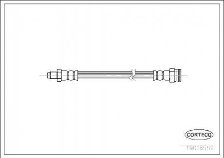 Шланг гальмівний CORTECO 19018552 (фото 1)