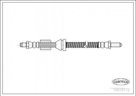 Шланг гальмівний CORTECO 19018772 (фото 1)