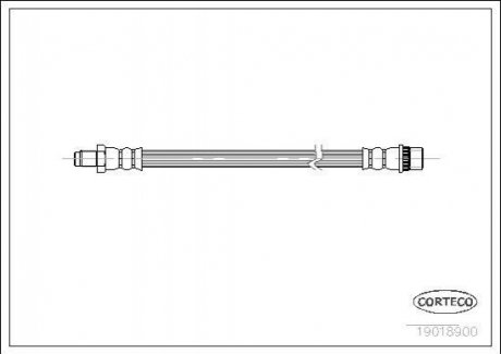 Шланг гальмівний CORTECO 19018900 (фото 1)