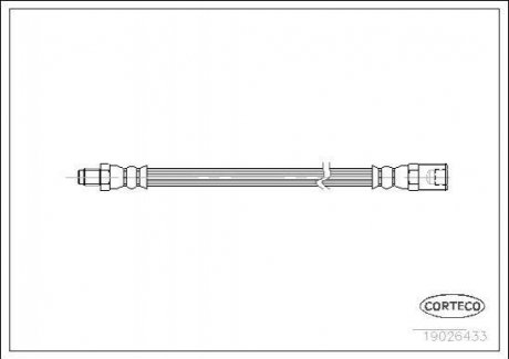 Шланг гальмівний CORTECO 19026433 (фото 1)