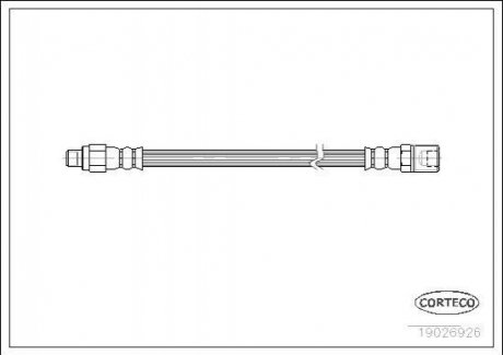Шланг гальмівний CORTECO 19026926 (фото 1)