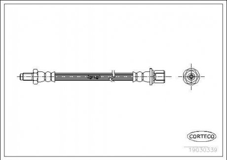Шланг гальмівний CORTECO 19030339 (фото 1)