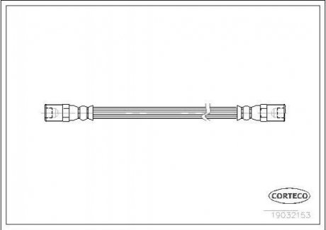 Шланг гальмівний CORTECO 19032153 (фото 1)