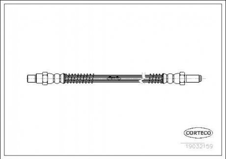 Шланг гальмівний CORTECO 19032159 (фото 1)