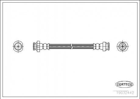Шланг гальмівний CORTECO 19032442 (фото 1)