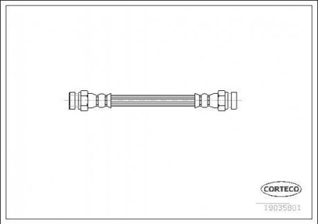 Шланг гальмівний CORTECO 19035801 (фото 1)