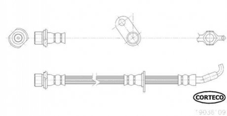 Шланг гальмівний CORTECO 19036109 (фото 1)