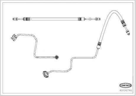 Гальмівний шланг CORTECO 49106746 (фото 1)