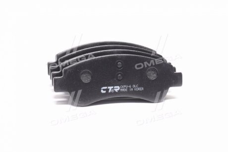 Колодки гальм CITROEN C3, C4, DS3 PEUGEOT 206, 207 передн. CTR CKPU-6 (фото 1)