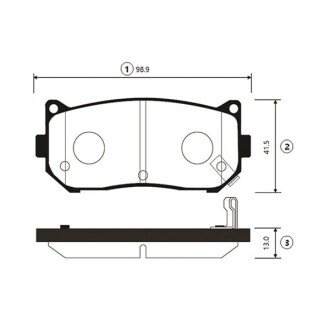 Колодки торм KIA Carens задн. OLD CKKK-10 (пр-во CTR) GK0516