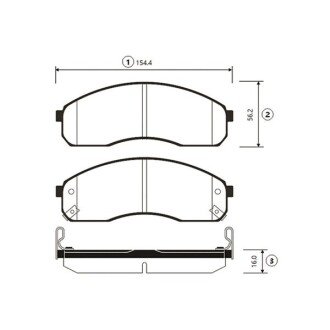 Колодки торм KIA передн. OLD CKKK-13 (пр-во CTR) GK0519