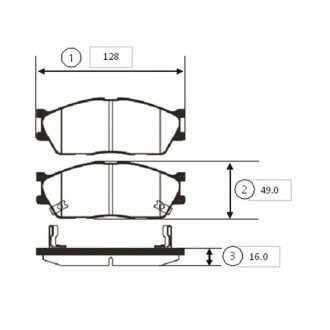 Колодки торм KIA Rio SF R 13" OLD CKKK-23 (пр-во CTR) GK0529