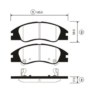 Колодки торм KIA Cerato передн. OLD CKKK-32 (пр-во CTR) GK0538