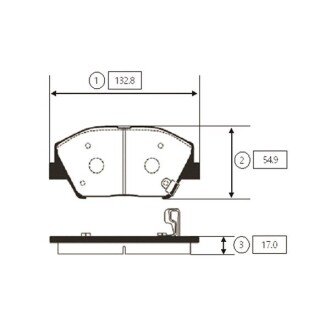 Колодки торм KIA K5 OLD CKKK-45 (пр-во CTR) GK0551