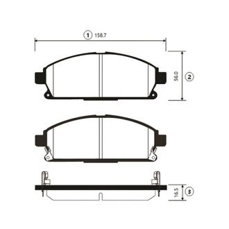 Колодки гальм NISSAN X-TRAIL передн. (вир-во CTR) GK0724