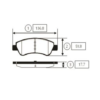 Колодки гальм CITROEN C3, C4, DS3 Peugeot 206, 207 передн. OLD CKPU-6 (вир-во CTR) GK0863