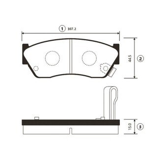 Колодки торм Suzuki Swift -98 передн. OLD CKS-5 (пр-во CTR) GK0945