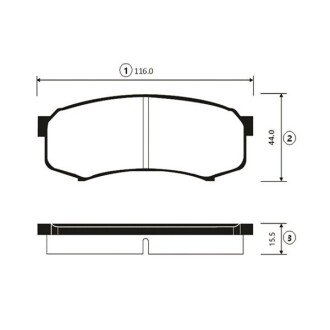 Колодки торм Toyota Land Cruiser задн. OLD CKT-14 (пр-во CTR) GK1028