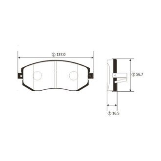 Колодки гальм Subaru Forester Impreza III перед. OLD CKT-193 (вир-во CTR) GK1461