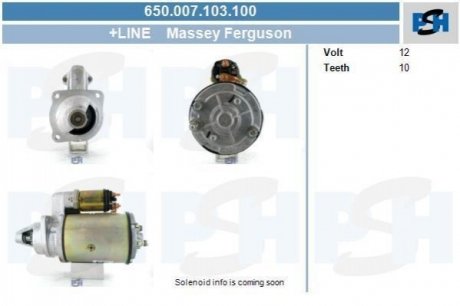 Стартер CV PSH 650007103100 (фото 1)