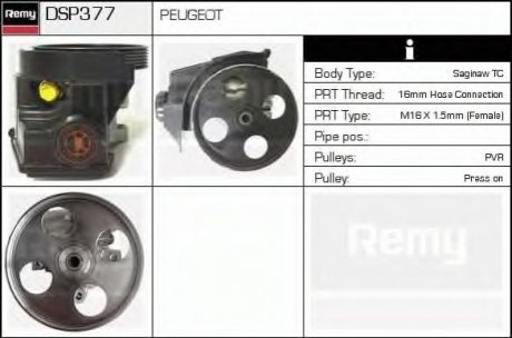Гидравлический насос, рулевое управление DELCO REMY DSP377 (фото 1)