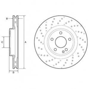 Тормозной диск Delphi BG4658C (фото 1)